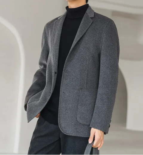 全毛面料男士西服上衣，西服定制
